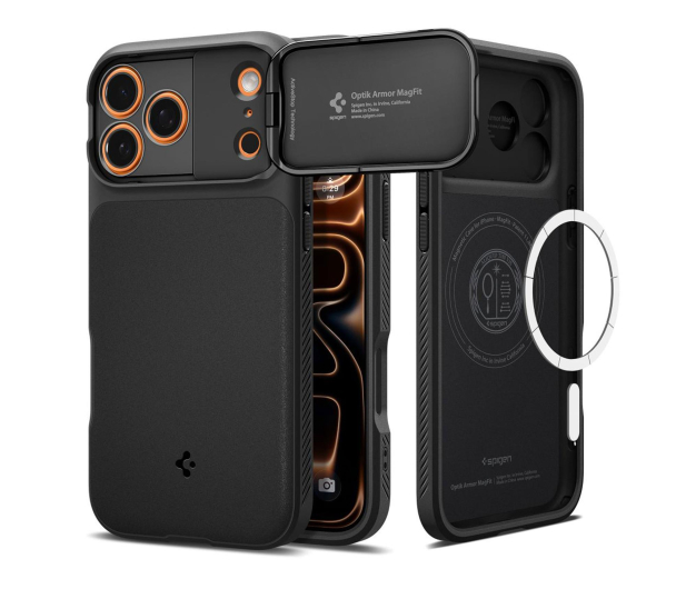 Spigen Optik Armor Mag Magsafe do Iphone 17 Pro Black - 1359854 - zdjęcie